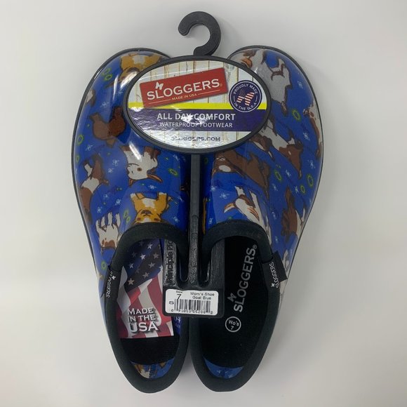 Brand New With Tags Sloggers Waterproof Rain Shoes > Goat Blue - Picture 1 of 9